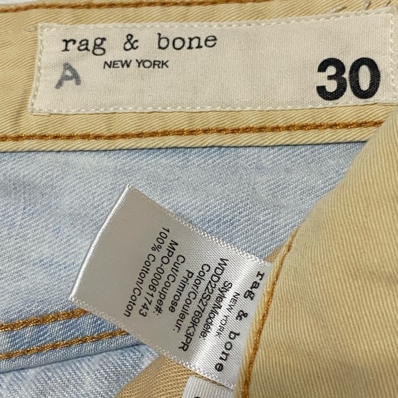 RAG & BONE RISA MID RISE BOYFRIEND JEANS Button Fly Mid-Rise Raw Cuff He… - Picture 3 of 16